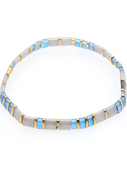 TL-B190080C GO2BOHO Kpop Tila Bilezik Kadınlar Için Sonbahar Kış Miyuki Bilezik Aksesuarları Hediyeler Kadın Kış Pulseras Streç Takı (Yurt Dışından)