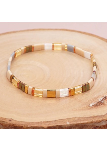 TL-B190080C GO2BOHO Kpop Tila Bilezik Kadınlar Için Sonbahar Kış Miyuki Bilezik Aksesuarları Hediyeler Kadın Kış Pulseras Streç Takı (Yurt Dışından)