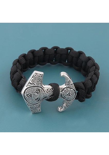 Kırmızı Iskandinav Viking Rune Bilezik Asatru Pagan Iskandinav Thor Çekiç Valknut Yggdrasil Rune Halat Bilezik Erkekler Takı Için Bilezikler (Yurt Dışından) modelleri