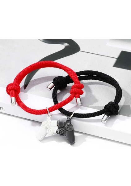 YA0704-5 Et Çiftin Manyetik Kalp Bilezikler Hiphop Çekmek Gamepad Kolye Bilezik Kadın Erkek Doğum Günü Sevgililer Günü Hediyesi Için (Yurt Dışından) fiyatları