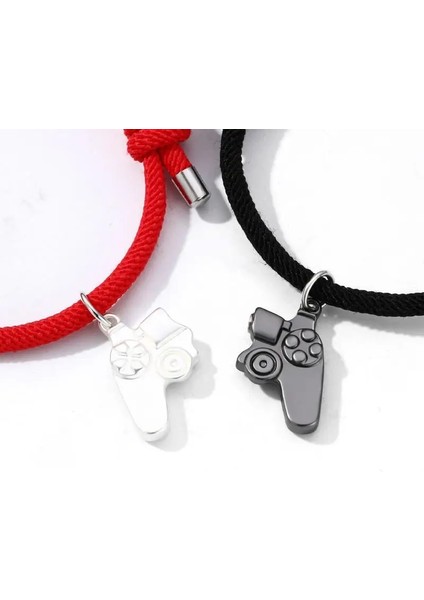 YA0704-5 Et Çiftin Manyetik Kalp Bilezikler Hiphop Çekmek Gamepad Kolye Bilezik Kadın Erkek Doğum Günü Sevgililer Günü Hediyesi Için (Yurt Dışından) fırsatları