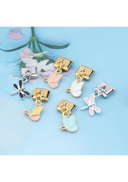 C Ha Moda Renk Sır Kelebek Yusufçuk Italyan Bağlantılar Charm Fit 9mm Bilezik Paslanmaz Çelik Takı Dıy Yapımı DJ430 (Yurt Dışından) fırsatları
