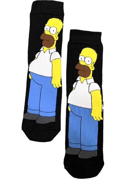 Al Bi 90Lık 2'li Set Homer Simpson ve Marge Simpson Pamuklu Çorap fiyatları