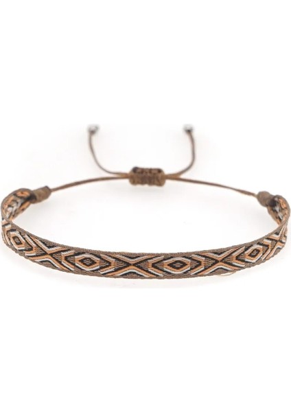 KZ-0082 GO2BOHO Boho Takı Örgülü Bilezik Kadınlar Için El Örgü Bilezikler Bohemian Desen Arkadaşlar Vintage Tekstil Pulseras Mujer (Yurt Dışından)