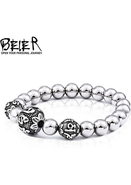 24CM Tarzı Bir Stil Beıer 316L Paslanmaz Çelik Moda Mantra Bilezik Şans Getirir Erkek Bilezik Premium Cilalı Paslanmaz Çelik Takı (Yurt Dışından) fiyatları