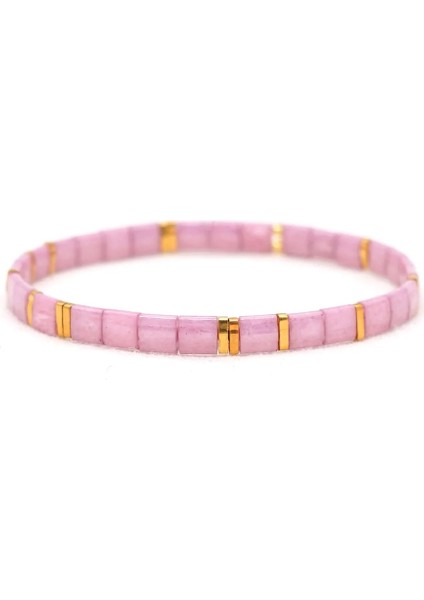 TL-B200022A GO2BOHO Tila Bilezik Kadın Takı Bohemian Streç Kiremit Pulseras Kız Japon Miyuki Delica Boncuk Bilezik Onun Için Hediyeler (Yurt Dışından)