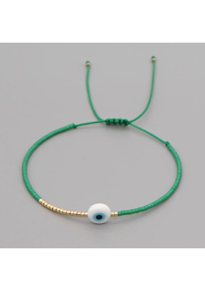 MIB200498K GO2BOHO Nazar Bilezik Kadınlar Için Gökkuşağı Miyuki Minik Tohum Boncuk Renkli Mücevher Dostluk Plaj Takı Bijoux Femme (Yurt Dışından)