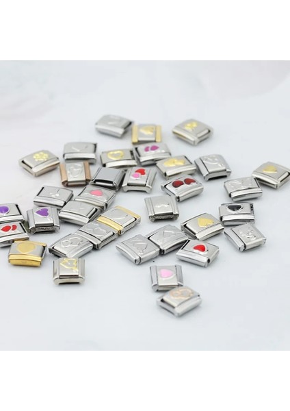A9 Ha Orijinal Papatya Moda Romantik Aşk Kalp Italyan Bağlantılar Charm Fit 9mm Bilezik Paslanmaz Çelik Takı Yapımı DJ134 (Yurt Dışından) modelleri