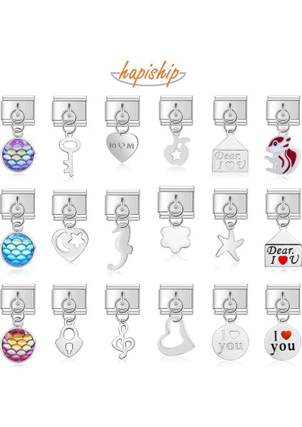 Q Hamm Genişliği Yeni Orijinal Papatya Seni Seviyorum Kalp Çiçek Italyan Charm Fit Bilezik Paslanmaz Çelik Takı Yapımı DJ047 (Yurt Dışından) fiyatları