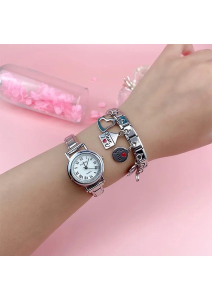 Q Hamm Genişliği Yeni Orijinal Papatya Seni Seviyorum Kalp Çiçek Italyan Charm Fit Bilezik Paslanmaz Çelik Takı Yapımı DJ047 (Yurt Dışından) modelleri