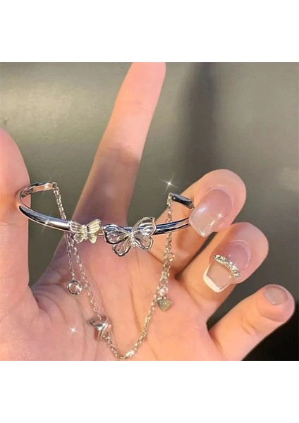 BR20Y0181 Yeni Varış Romantik Kelebek Zincir Bilezik Kadınlar Için Zarif Mizaç Tasarım Manşet Bilezik Dostluk Takı Düğün Hediyesi (Yurt Dışından) fiyatları