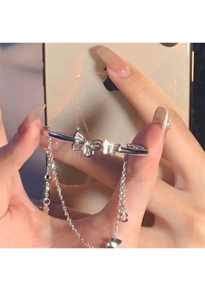 BR20Y0181 Yeni Varış Romantik Kelebek Zincir Bilezik Kadınlar Için Zarif Mizaç Tasarım Manşet Bilezik Dostluk Takı Düğün Hediyesi (Yurt Dışından) indirimleri