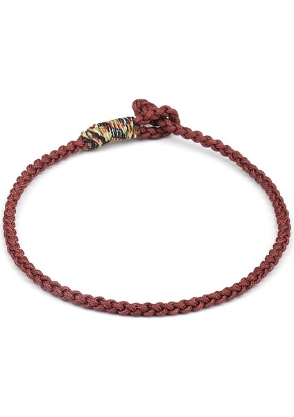 21CM Tarzı Kahverengi Beş Renk El Yapımı Tibet Budist Aşk Şanslı Charm Tibet Konu Bilezik ve Kadın Erkek Düğüm Budda Halat Bilezik (Yurt Dışından) modelleri