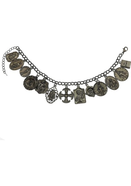 Çapraz Siyah Kadın Mitoloji Peri Masalı Bilezikler Boncuk Charms Denizkızı Denizatı Link Zinciri Kristal Bileklik Kol Bandı Estetik Takı Vintage (Yurt Dışından)