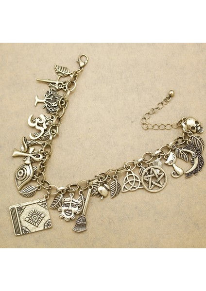 Çapraz Siyah Kadın Mitoloji Peri Masalı Bilezikler Boncuk Charms Denizkızı Denizatı Link Zinciri Kristal Bileklik Kol Bandı Estetik Takı Vintage (Yurt Dışından) modelleri