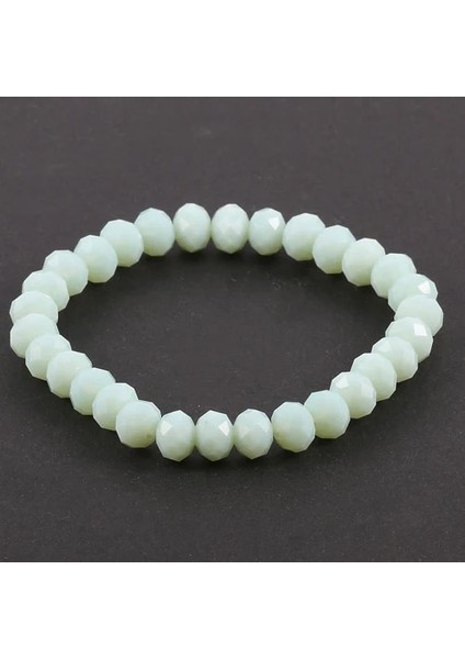 Düzensiz Stil No.28 Boyutu Moda Renkli Cam Kristal Boncuklu Bilezikler Halat Mesafe Bilezik Femmel El Yapımı Wrap Bilezik Kadınlar ve Kızlar Için (Yurt Dışından)