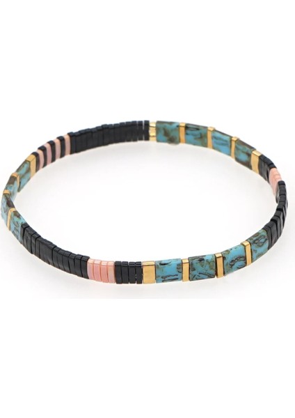 TL-B190144H GO2BOHO Kpop Tila Bilezik Kadınlar Için Sonbahar Kış Miyuki Bilezik Aksesuarları Hediyeler Kadın Kış Pulseras Streç Takı (Yurt Dışından)
