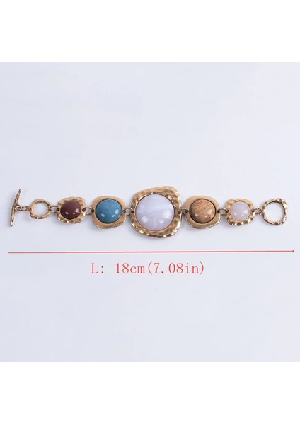 NE000701 2023 Yeni Za Hint Etnik Retro Taş Bilezikler Kadınlar Metal Içi Boş Bağlantılar Charm Bilezik Kadın Boho Bildirimi Bilezikler Takı (Yurt Dışından) fırsatları
