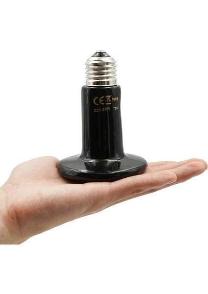 150W Tarzı Pet Isıtma Ampuller 220V Siyah Kızılötesi Seramik Verici Isı Lambası Sürüngen Hayvan Sürüngen Lamba 25W 50W 75W 100W 150W 200W (Yurt Dışından) modelleri