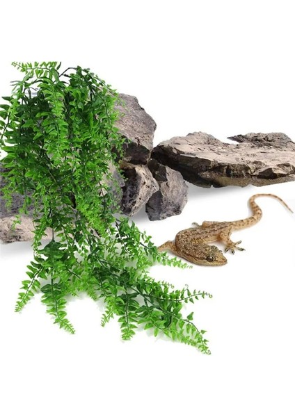 Menekşe Tarzı 12 Inç Sürüngen Kertenkele Teraryum Dekorasyon Dıy Akvaryum Balık Tankı Bitki Sahte Asılı Gerçekçi Yapay Asma Pet Malzemeleri (Yurt Dışından) fırsatları