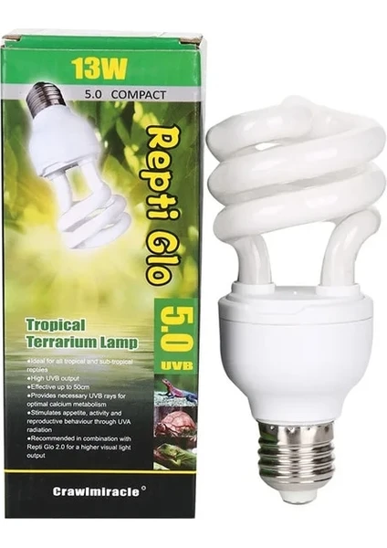 Pengfu Shop UVB5.0-13W Stili Uvb Sürüngen Ampul Uv Lamba Amfibi Vivaryum Kaplumbağa Kaplumbağa Yılan Pet Enerji Tasarruflu Isıtma Aydınlatma 220 V (Yurt Dışından)