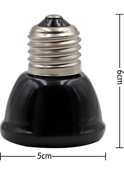 25W Tarzı Seramik Verici Isı Işığı Mini Siyah Pet Isıtma Lambası Kızılötesi Ampul Pet Kuluçka Tavuk Sürüngen Lamba (Yurt Dışından) fırsatları