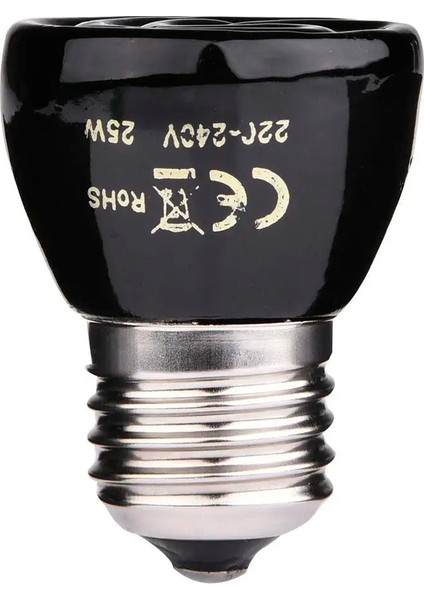 25W Tarzı Seramik Pet Isıtma Lambası Uzak Kızılötesi 25W 50W 75W W Isı Ampulü (Yurt Dışından)