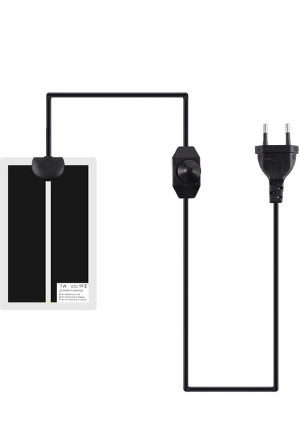 7W Tarzı Sürüngenler Isı Mat Teraryum Tırmanma Pet Isıtma Sıcak Pedler Ayarlanabilir Sıcaklık Kontrol Cihazı Paspaslar Sürüngenler Malzemeleri 1 Adet (Yurt Dışından)