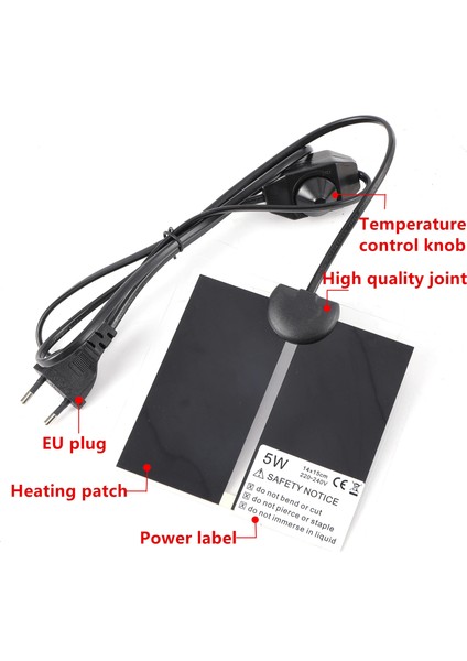 7W Tarzı Sürüngenler Isı Mat Teraryum Tırmanma Pet Isıtma Sıcak Pedler Ayarlanabilir Sıcaklık Kontrol Cihazı Paspaslar Sürüngenler Malzemeleri 1 Adet (Yurt Dışından) fiyatları