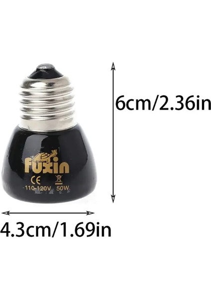 75W Tarzı Seramik Isı Lambası Sürüngen Isı Verici Lamba Küçük Sürüngen Kertenkele Kaplumbağa Brooder Ampul Için Işık Yok Pet Kümesi Isıtıcı (Yurt Dışından)
