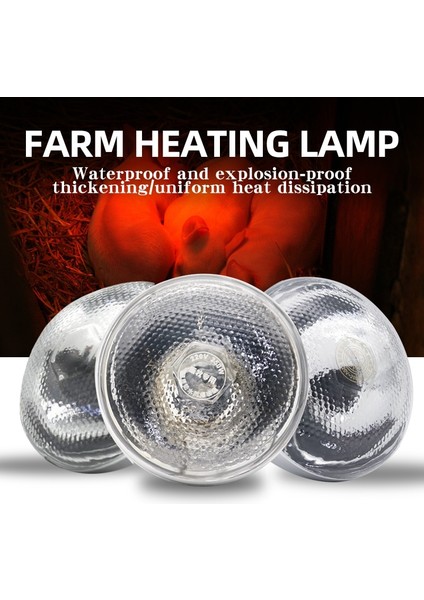 RC-150W Tarzı Kalınlaşmış Isıtma Lambası Yetiştirme Ampul Yüksek Li E27 LED Işık Pet Kuluçka Hatken Domuz Isıtıcı Ampuller (Yurt Dışından) fiyatları