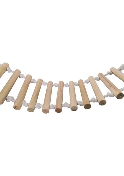 Kuş Papağan Oyuncak Ahşap Merdiven Köprü Hamster Tırmanma Halat Merdiven Oyuncaklar Küçük ve Orta Kuşlar Için Papağanlar Standı Levrek Oyuncak (Yurt Dışından) fırsatları