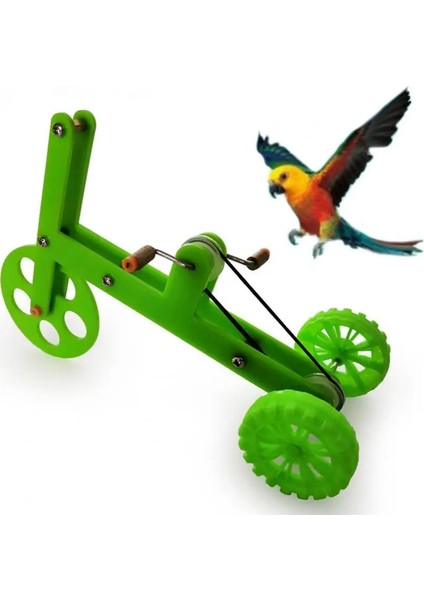 L Tarzı Mini Kuş Bisiklet Interaktif Oyuncak Yaratıcı Renkli Komik Papağan Bisiklet Istihbarat Eğitimi Oyuncak Parakeet Macaws Conures (Yurt Dışından)