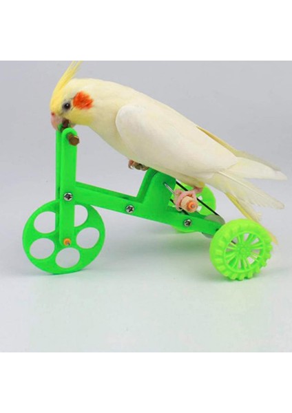 L Tarzı Mini Kuş Bisiklet Interaktif Oyuncak Yaratıcı Renkli Komik Papağan Bisiklet Istihbarat Eğitimi Oyuncak Parakeet Macaws Conures (Yurt Dışından)
