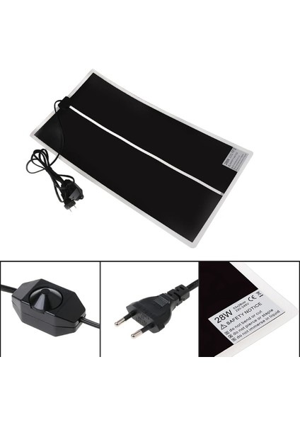 Bordo Tarzı Teraryum Sürüngenler Isı Mat Tırmanma Pet Isıtma Sıcak Pedler Ayarlanabilir Sıcaklık Kontrol Paspasları Sürüngenler Malzemeleri (Yurt Dışından) modelleri