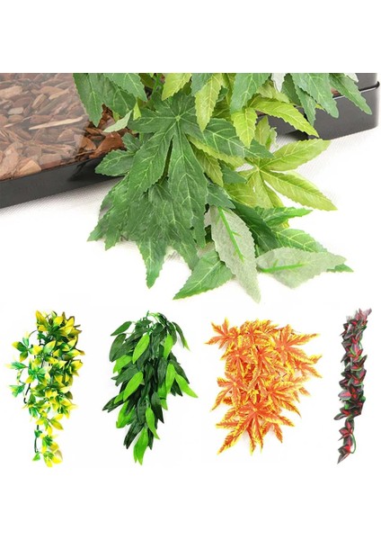No.1 Stili 12 Inç Sürüngen Dıy Balık Tankı Simüle Bitki Vantuz ile Plastik Sahte Asılı Evcil Hayvan Malzemeleri Gerçekçi Yapay Asma (Yurt Dışından) indirimleri