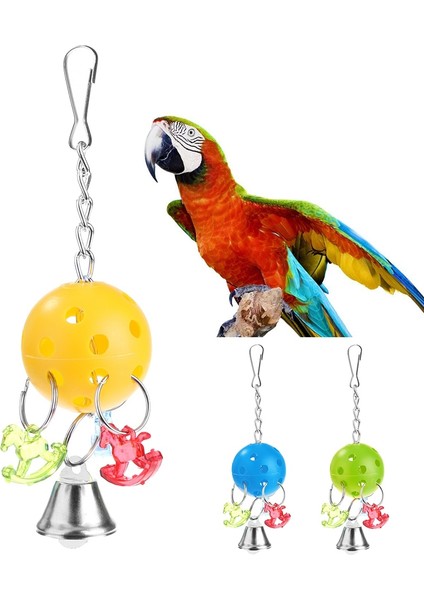Mavi Stil Çan Topu At Papağan Parakeet Çiğneme Isırığı Tırmanma Salıncak Kafesi Dekor Kuş Pet Oyuncak (Yurt Dışından) modelleri
