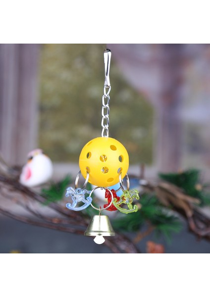 Mavi Stil Çan Topu At Papağan Parakeet Çiğneme Isırığı Tırmanma Salıncak Kafesi Dekor Kuş Pet Oyuncak (Yurt Dışından) indirimleri