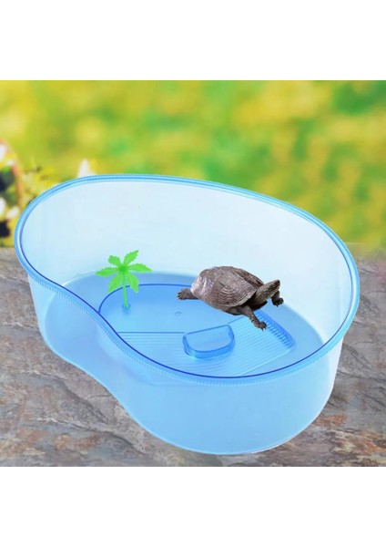 Xl Tarzı Büyük Kapasiteli Şeffaf Kaplumbağa Tankı Basking Platformu ile Akvaryum Tırmanma Hayvan Yetiştirme Tankı Kaplumbağa Yetiştirme Kutusu (Yurt Dışından)