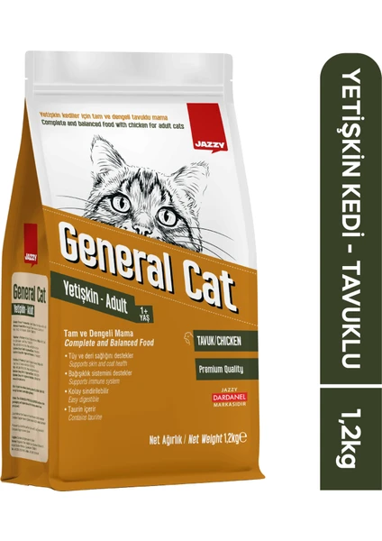 General Cat Yetişkin Kedi Maması Tavuklu 1,2 kg