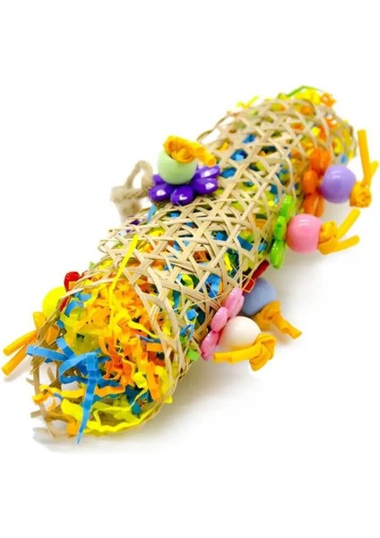 25X13CM Tarzı Papağan Parçalayıcı Oyuncak Anti-Isırma Papağan Kafesi Toplayıcı Oyuncak Çiğneme Oyuncağı Çan Papağanlar Oyuncaklar Kuş Aksesuarla Rastgele Renk (Yurt Dışından) indirimleri