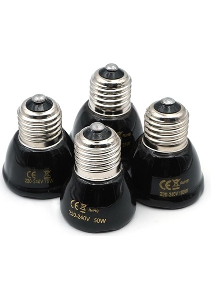 50W Tarzı E27 Mini Pet Sürüngen Kızılötesi Seramik Isıtma Lambası Sıcak Isı Verici Ampul Pet Isıtma 25W 50W 75W 100W (Yurt Dışından) fiyatları