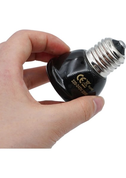 50W Tarzı E27 Mini Pet Sürüngen Kızılötesi Seramik Isıtma Lambası Sıcak Isı Verici Ampul Pet Isıtma 25W 50W 75W 100W (Yurt Dışından) modelleri