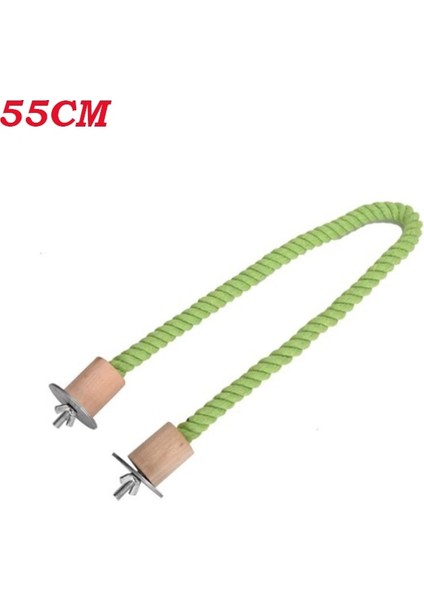 YEŞİL-55CM Tarzı Kuş Isırığı Oyuncak Papağan Ayakta Dokuma Halat Oyuncak Kuş Çiğneme Oyuncak Bükülebilir Evcil Hayvan Papağan Ayakta Tünemiş Parakeet Için (Yurt Dışından) fiyatları