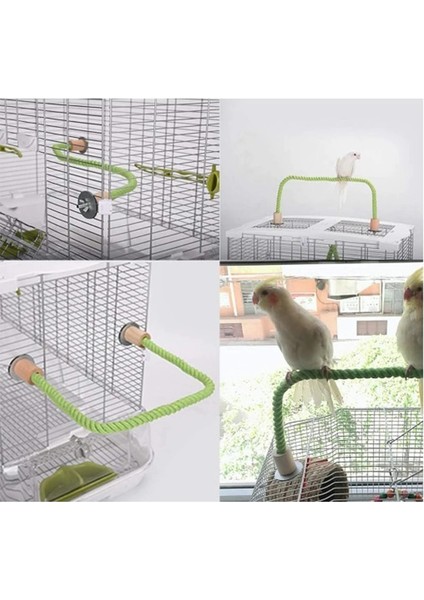 YEŞİL-55CM Tarzı Kuş Isırığı Oyuncak Papağan Ayakta Dokuma Halat Oyuncak Kuş Çiğneme Oyuncak Bükülebilir Evcil Hayvan Papağan Ayakta Tünemiş Parakeet Için (Yurt Dışından) modelleri