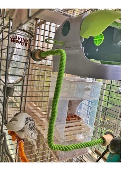 YEŞİL-55CM Tarzı Kuş Isırığı Oyuncak Papağan Ayakta Dokuma Halat Oyuncak Kuş Çiğneme Oyuncak Bükülebilir Evcil Hayvan Papağan Ayakta Tünemiş Parakeet Için (Yurt Dışından) indirimleri