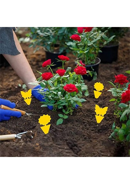 Köpek Stili 50 Parça Ticky Böcek Tuzağı Çift Taraflı Sarı Plastik Böcek Yapışkan Tahta Bitki Haşere Kontrol Yakalayıcı Bahçe Malzemeleri Arı Kovanı (Yurt Dışından) fiyatları
