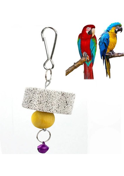 Yeşil Stil Papağan Ağız Taşlama Taş Kafes Oyuncak Molar Taş Parakeet Sultan Papağanı Oyuncak Mineral 4 cm Papağan Ağız Taşlama Taş (Yurt Dışından) fırsatları
