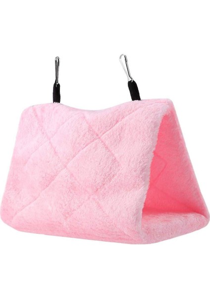 Pembe Tarzı Yeni Pet Kuşlar Papağan Yumuşak Sıcak Peluş Snuggle Asılı Mağara Salıncak Oyuncak Kafesi Hamak Pet Kuş Yatak Dekor Küçük Güneş Sıcak Kadife Yuva (Yurt Dışından)