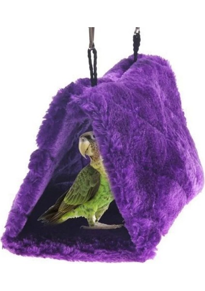Pembe Tarzı Yeni Pet Kuşlar Papağan Yumuşak Sıcak Peluş Snuggle Asılı Mağara Salıncak Oyuncak Kafesi Hamak Pet Kuş Yatak Dekor Küçük Güneş Sıcak Kadife Yuva (Yurt Dışından)